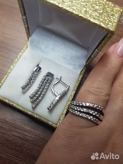 Серебрянные комплекты 925 пробы