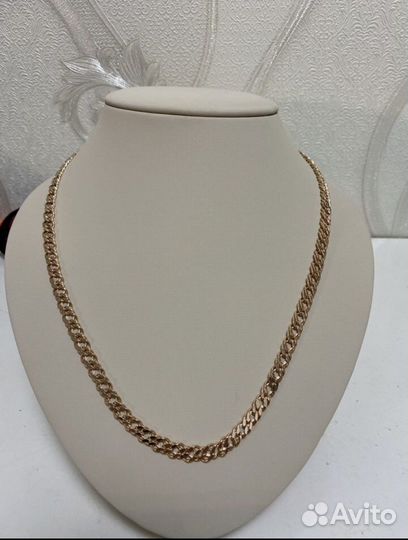 Цепь золотая мужская 55