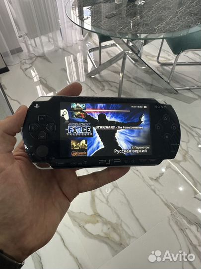PSP кастомная (ips экран + 2x батарея)