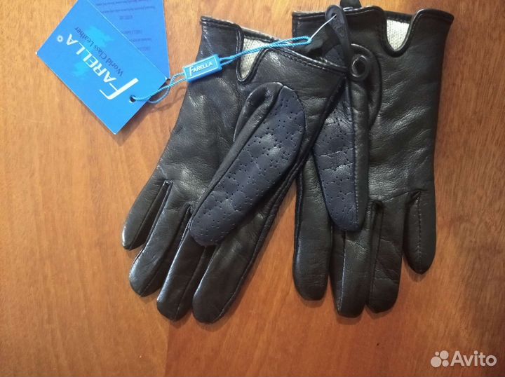 Перчатки кожа