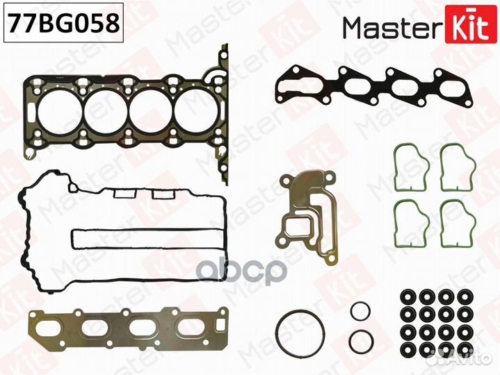 Комплект прокладок верхний гбц 77BG058 MasterKit