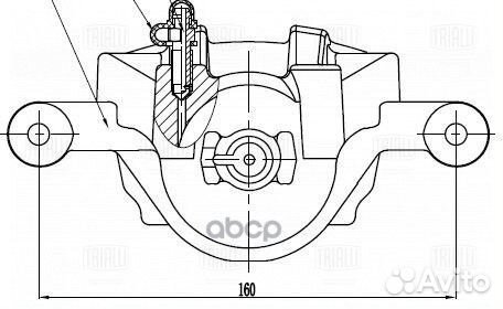 Суппорт торм. для а/м Hyundai Accent (05) /Kia