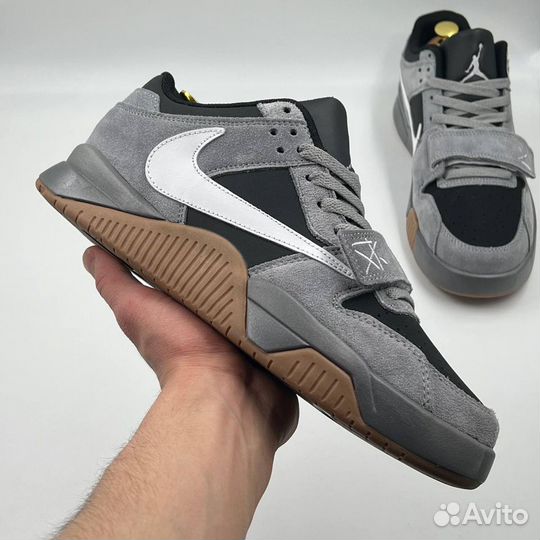Nike Travis Scott x Jordan Check Cut Серый