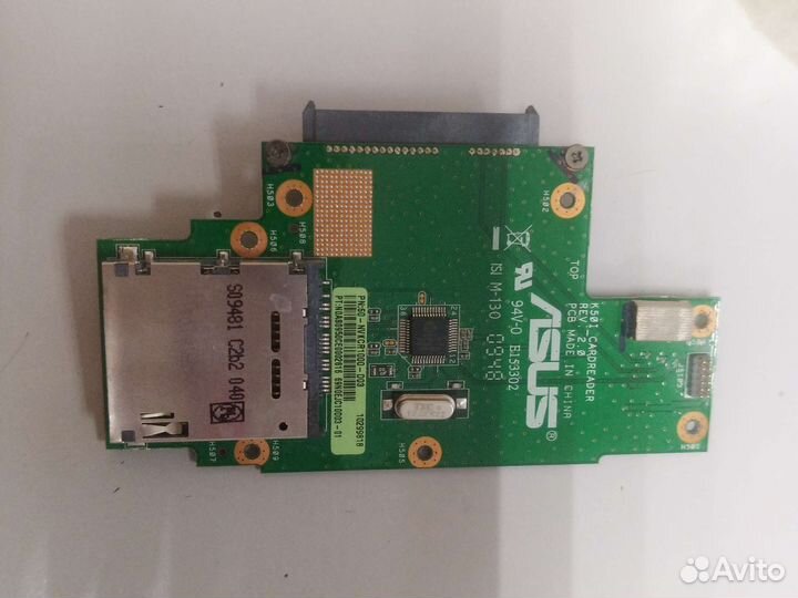 Плата k50i cardreader rev 2.0 картридер asus k50i