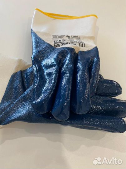 Перчатки защитные Нитрос. Прорезиненные