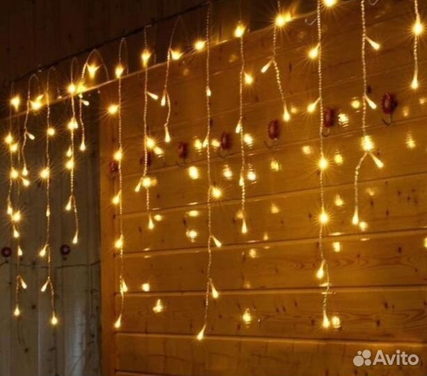 Гирлянда уличная бахрома