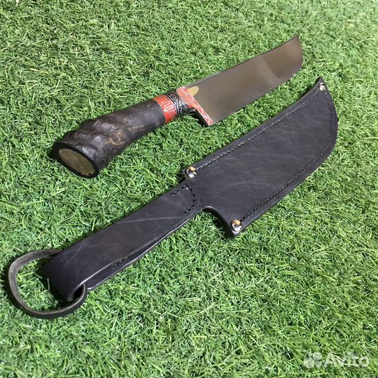 Ножны для ножа, натуральная кожа, ручная работа