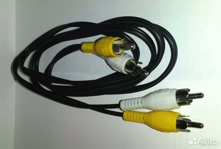 Аудио переходник 1 RCA, 2 RCA новый