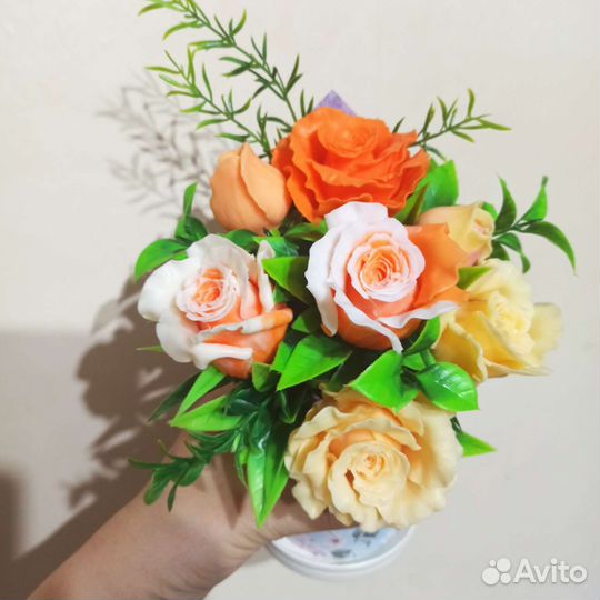 Букет цветов из мыла