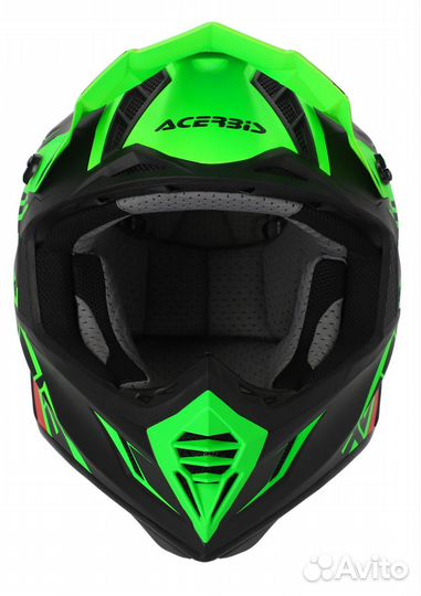 Кроссовый шлем acerbis X-track 22-06, Fluo-Green