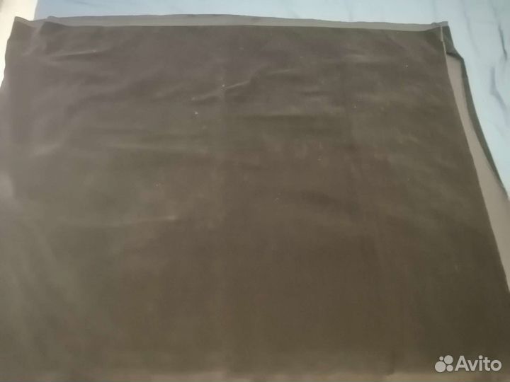 Ткань хлопок СССР, чёрный бархат