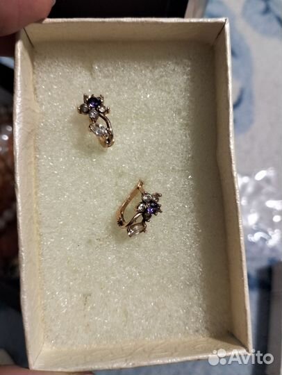 Золотые серьги для девочки