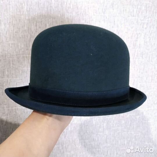 Шляпа фетровая женская синяя 57