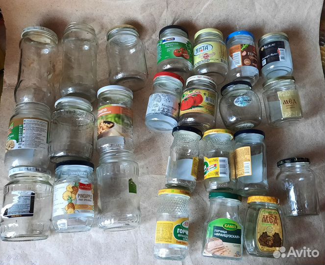 Банки стекло 0,2-0,3 л. Винтовые d- 8,2/6,0/5/4,5