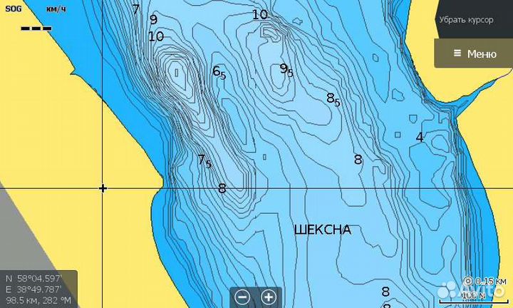 Карта глубин Navionics+ EU652L (52XG gold)
