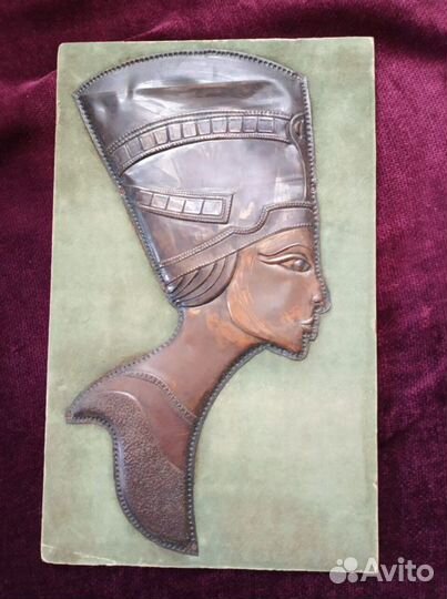 Поднос, картина чеканка. Винтаж