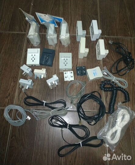 Телефонная розетка, вилка евро для стационарного