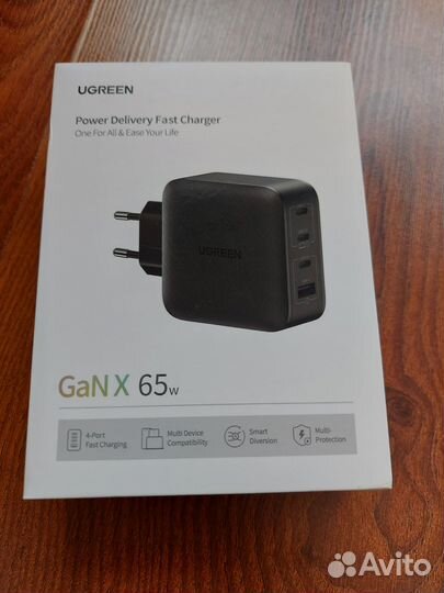 Зарядное устройство Ugreen GaN X 65w