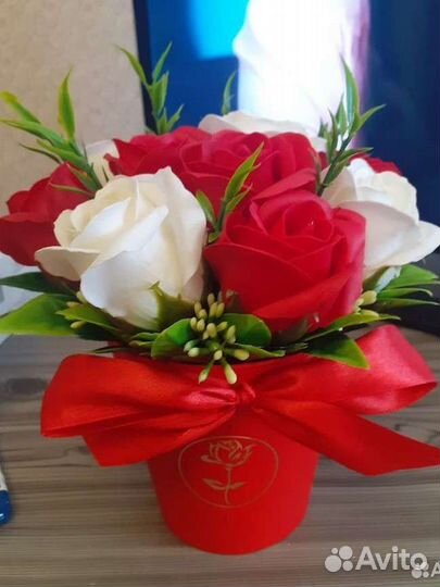 Букет из мыльных цветов