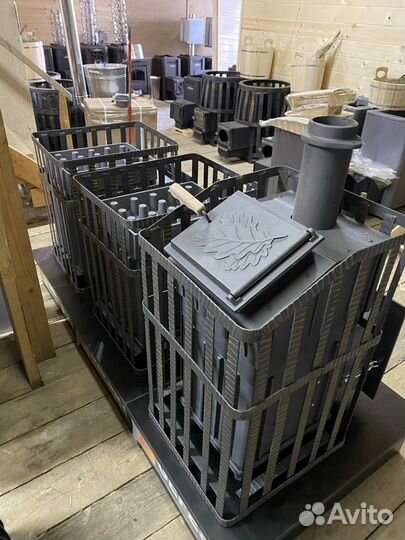 Чугунные печи для бани Гефест