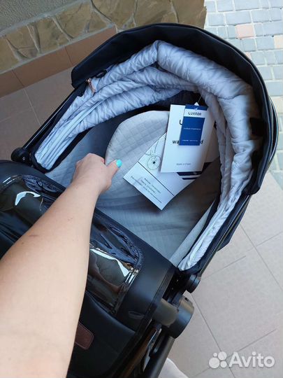 Коляска 3в1 Новая Кожа 2023 (Black)