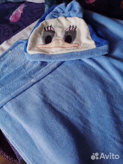 Полотенце для детей с мультяшным капюшоном