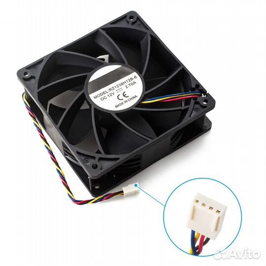 Куллер для asic-майнеров RZ1238H12B-6 2.7A