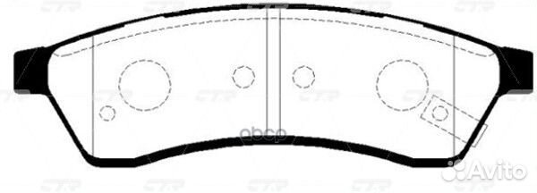 Колодки тормозные GK0444 CTR