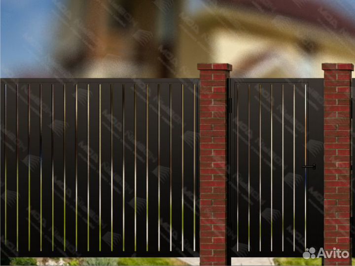 Забор металлический