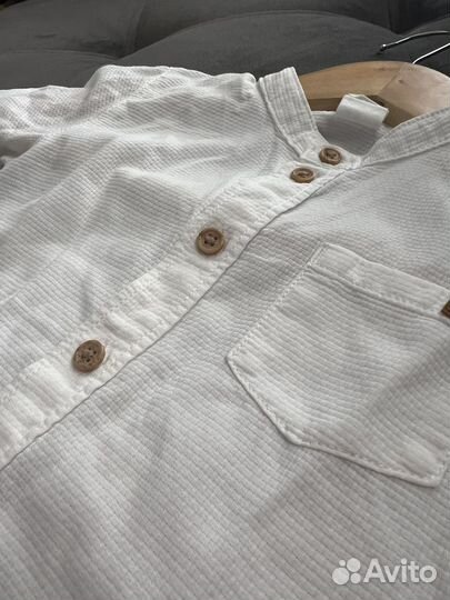 Рубашка hm для мальчика 86