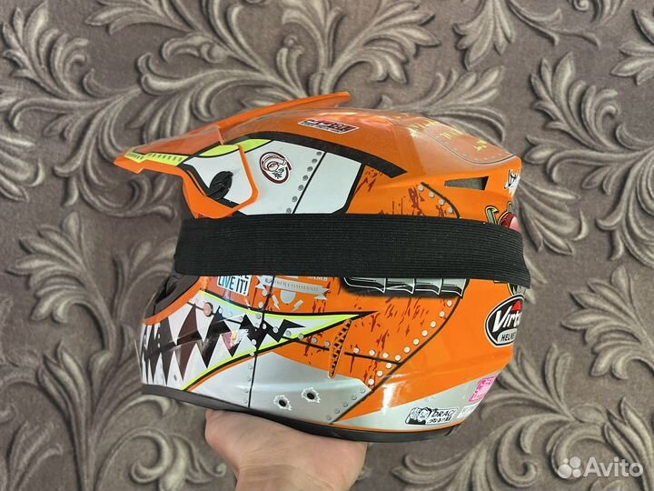 Шлем для мотокросса с очками