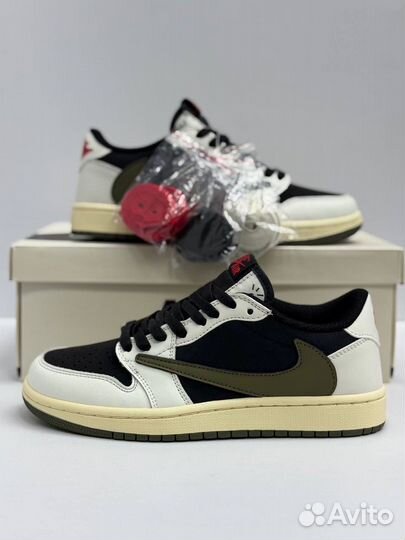 Кроссовки nike air jordan 1 low travis scott