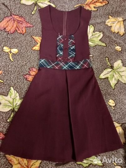 Пакет бордовой школьной формы 128-134