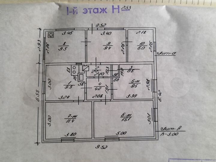 Дом 77 м² на участке 15 сот.
