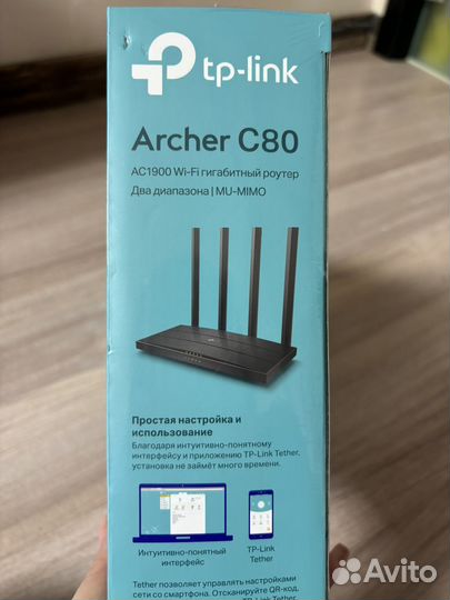 Wifi роутер tp link archer c80, новый в слюде