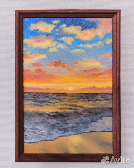 Картина маслом, морской пейзаж