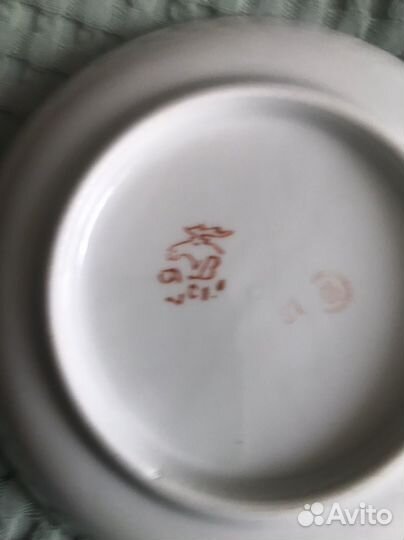 Блюдце Дмитровский фарфоровый завод