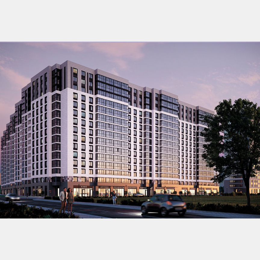 3-к. квартира, 95,2 м², 2/16 эт.