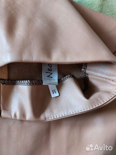 Юбка из экокожи