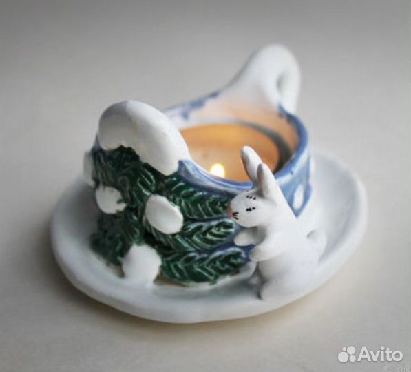 Подсвечник керамический 