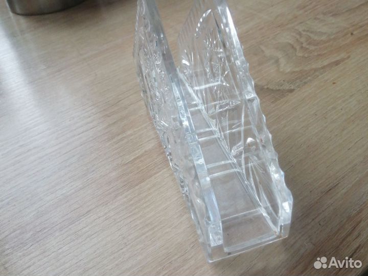 Хрустальная салфетница