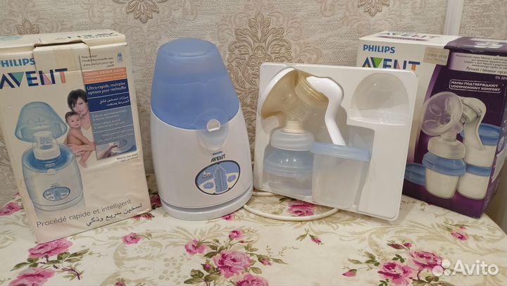 Подогреватель бутылочек и молокоотсос Avent