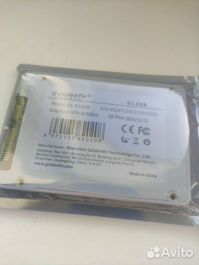 Ssd 512gb (новый)