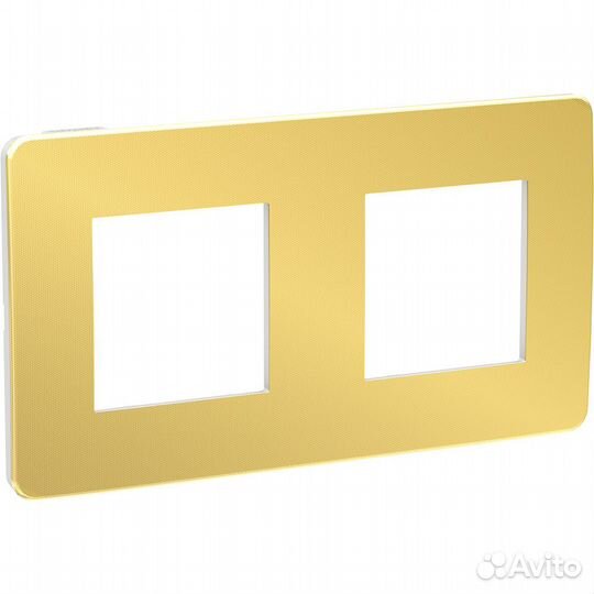 Рамка Schneider Electric Unica Studio Metal 2 пост