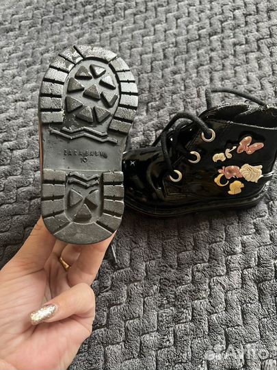 Ботинки zara 19 размер для девочки