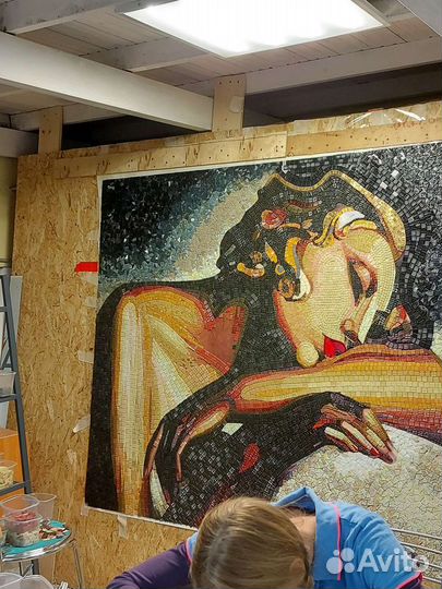 Готовое панно из мозаики 