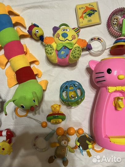 Пакет игрушек д/моторики рук, д/ванны, погремушки
