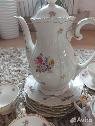 Фарфоровый кофейный Сервиз Германия СССР