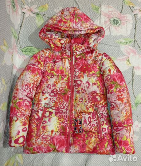 Куртка зимняя на девочку р 116 122