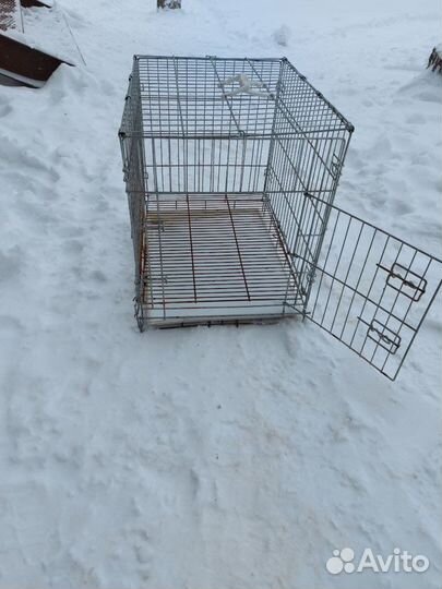 Клетка для собаки складная с поддоном